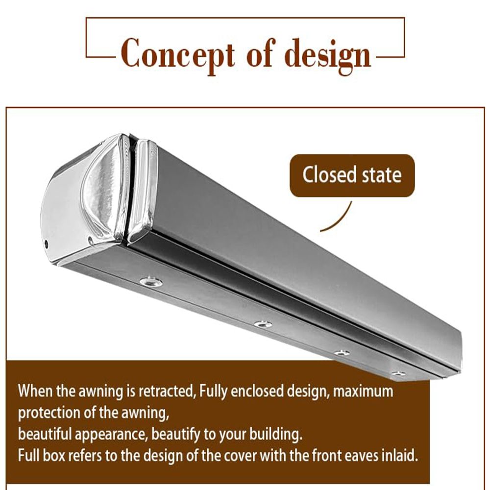 High Class Heavy Duty Retractable Sun Shade Awning Motorized Remote Control Aluminum Alloy Coated Outdoor Motorized Backyard-海智集-