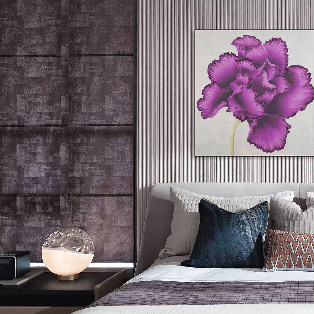 High Quality Embroidery Craft Flower Pattern Living Room Decor Wall Hanging Paintings Custom Modern Wall Art Home Decor Painting-海智集-