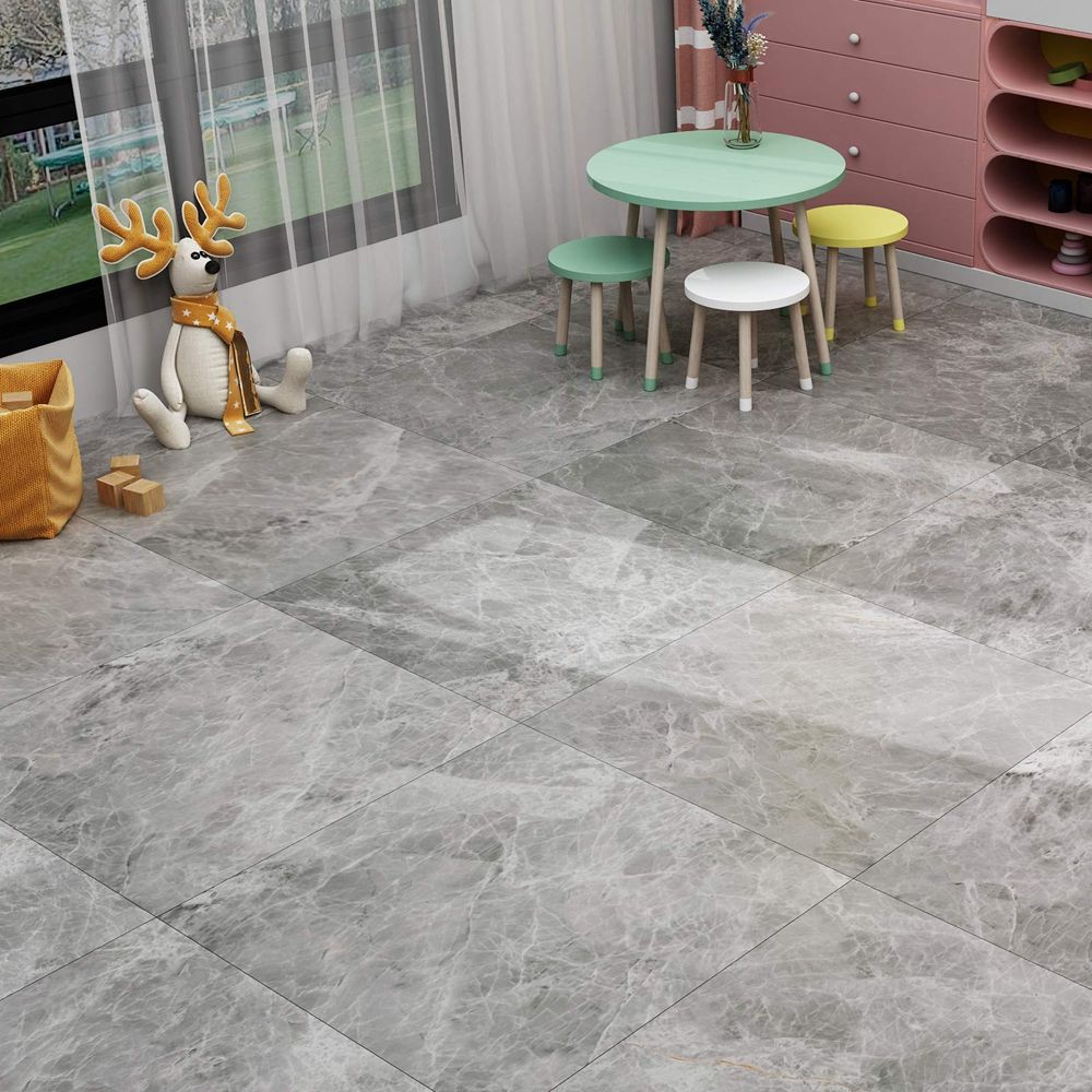 Best Seller 12X12 Inch Vinyl Flooring Waterproof Laminated Pvc Flooring Easy Install for Bedroom Bathroom-海智集-