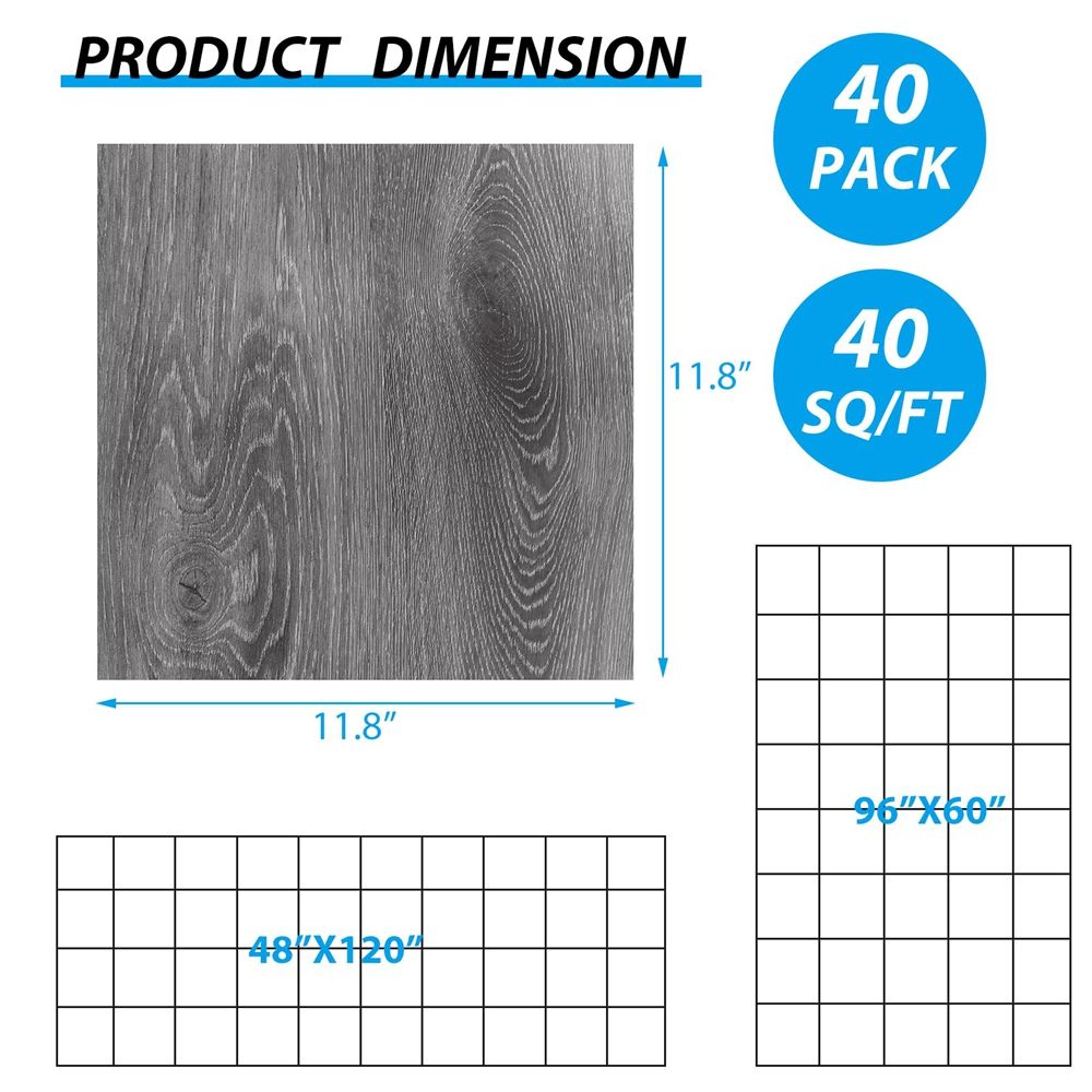 Best Seller 12X12 Inch Vinyl Flooring Waterproof Laminated Pvc Flooring Easy Install for Bedroom Bathroom-海智集-