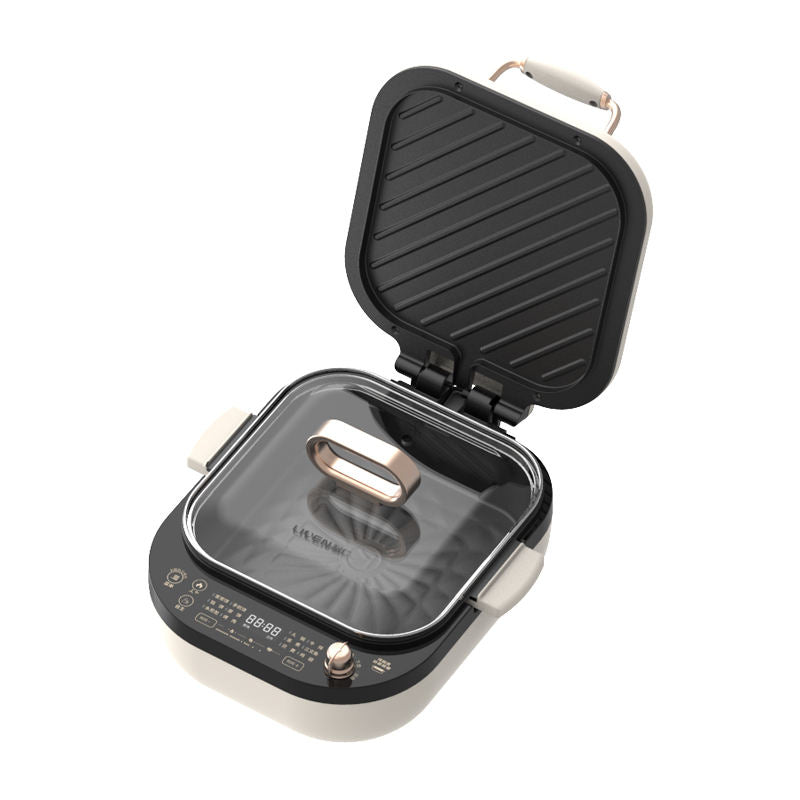 Household Smokeless Electrical Appliances All-in-one Pot Frying Pan Electric Baking Pan electric pancake pan-海智集-