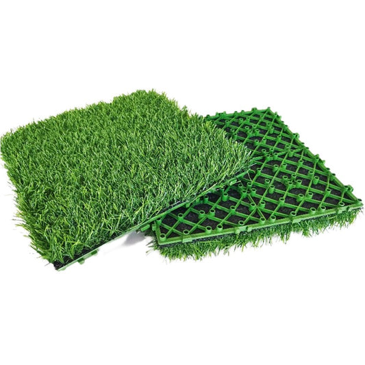 Decorative Green Artificial Grass Tiles for Table Placemats Party Decorations-海智集-