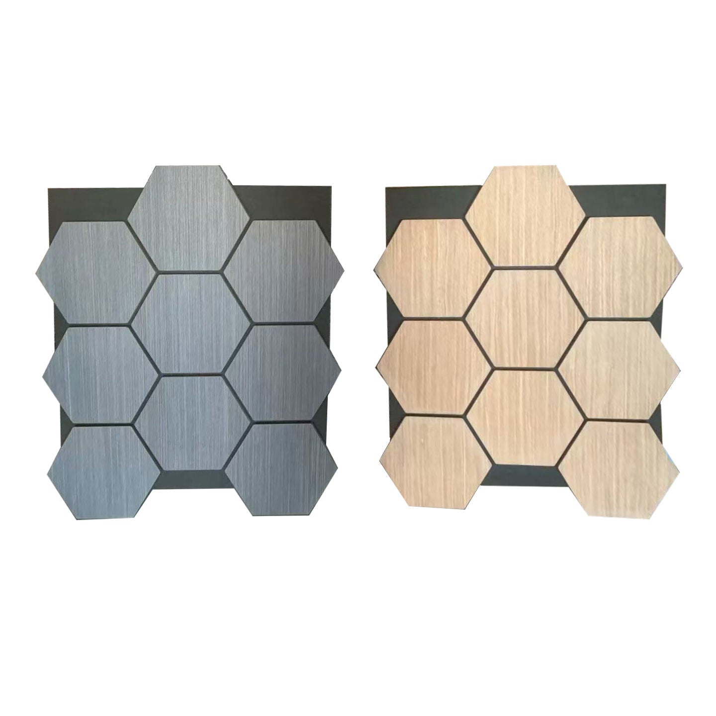 Acoustic Wood Panels Eco-Friendly Noise Reduction Hexagon Design for Wall Ultra Thick Wall Decor for Office Apartment Hotel-海智集-