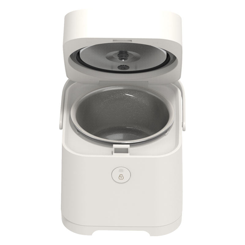 Small Multi Cooker Pot Heating Electric Cooking Rice Cooker 2 Litre New Style Portable Travel Stainless Steel Cylinder 400W 220-海智集-