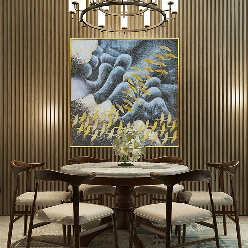 Neo Traditional Embroidery Art Painting Premium Fusion of Ancient Craft Contemporary Design for Luxury Interiors Gifts-海智集-