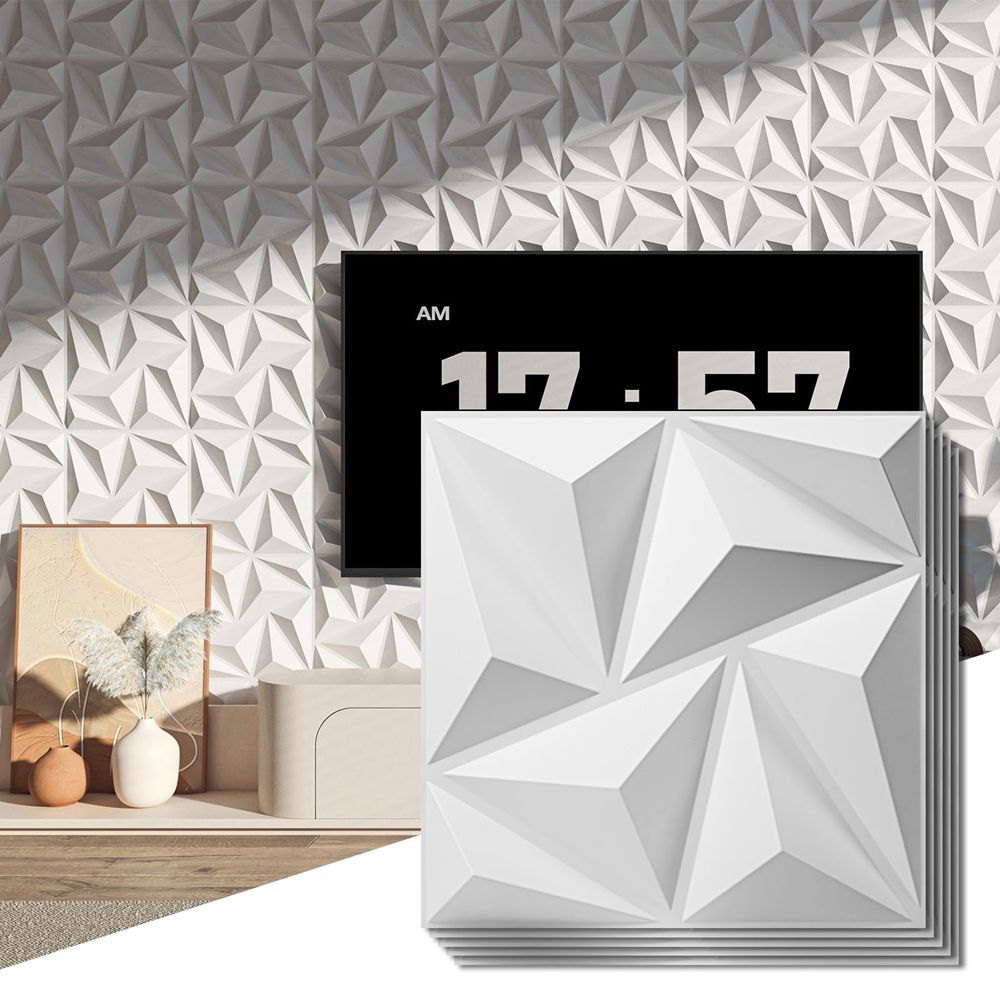 Decorative Non Toxic 3D PVC Wall Panel Textured Surface for Apartment Renovation-海智集-