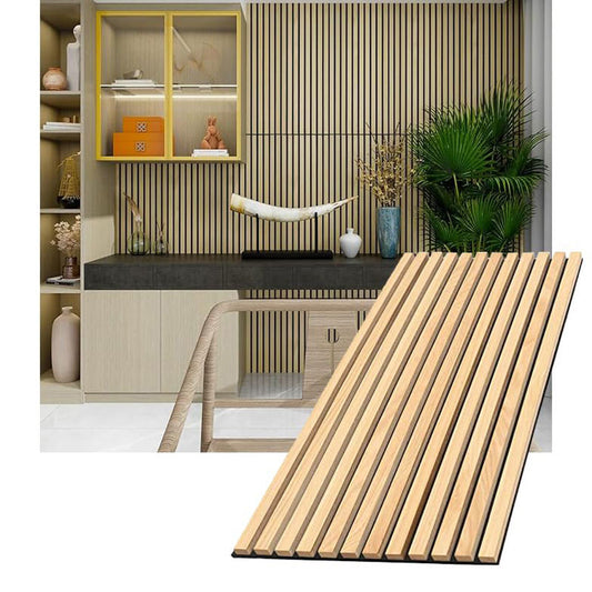 1200mmx600mm Interior Wood Veneer Sound Absorbing Panels Custom Modern Acoustic Panels-海智集-