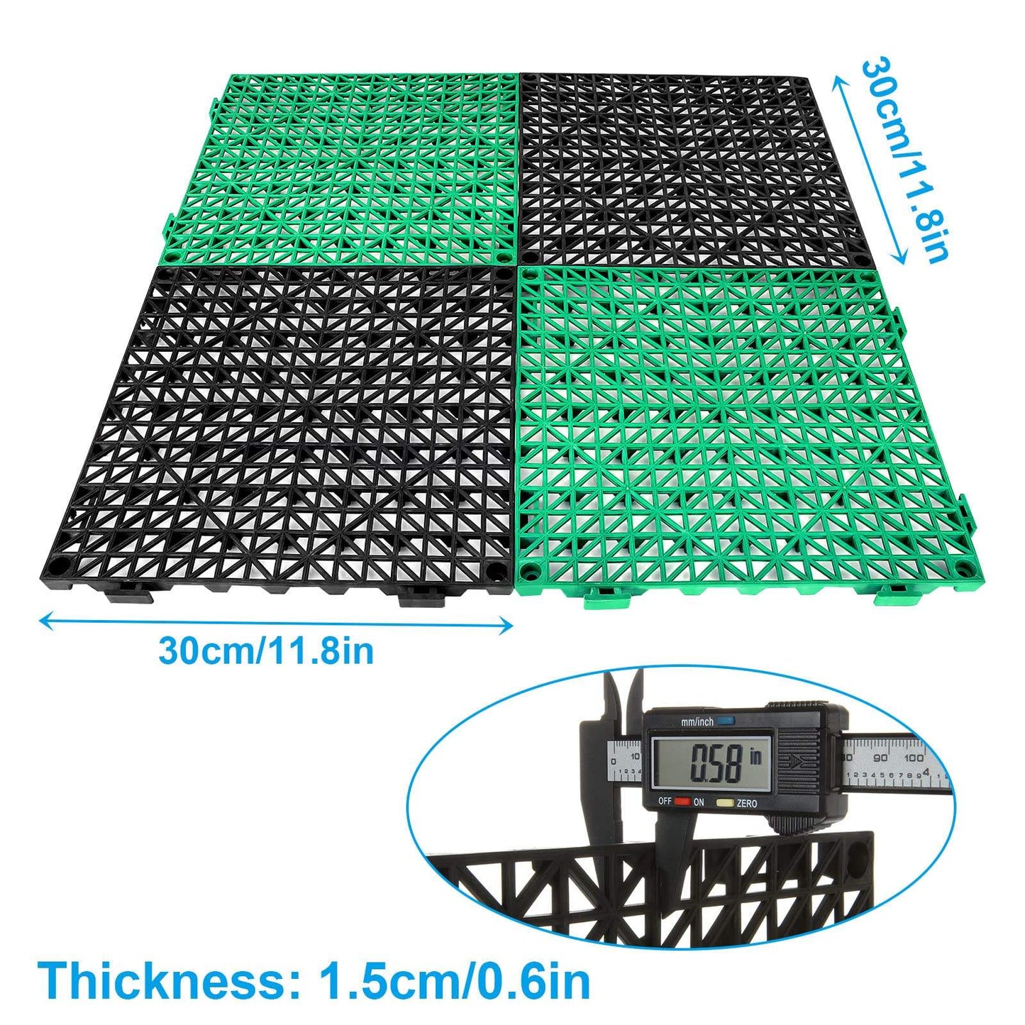 Durable Plastic Interlocking Modular Flooring Tile Shock Absorbent PP Suspended Floor Non Toxic Plastic Flooring for Kids Room-海智集-