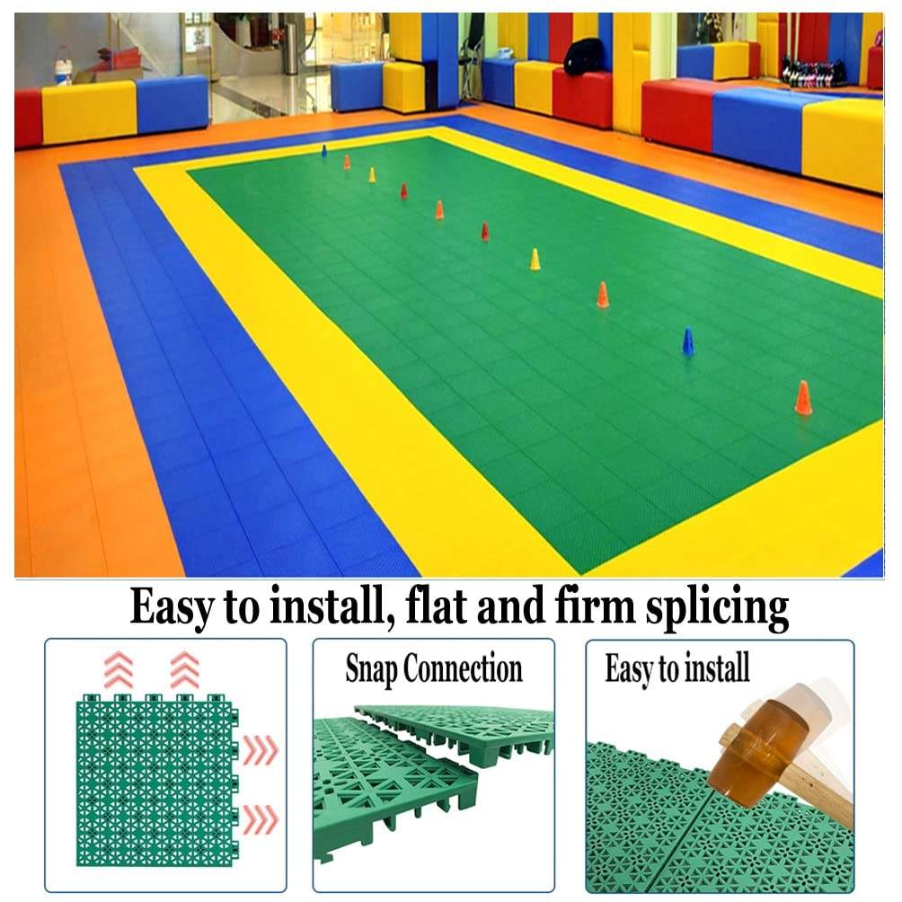 High Density DIY PP Suspended Floor UV Resistant Plastic Flooring for Playground-海智集-