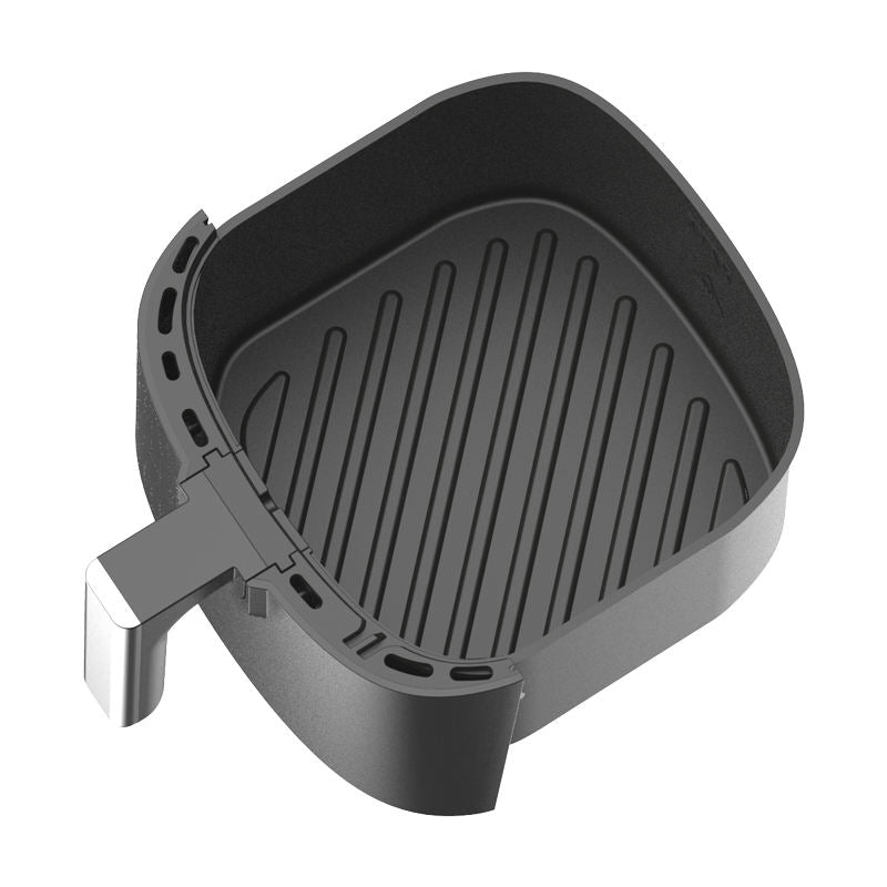 Smart Touch Control Panel 6L Capacity for Kitchen Cooker Air Fryer BLACK Electric Carton Aluminum PTFE Round Digital Control 220-海智集-