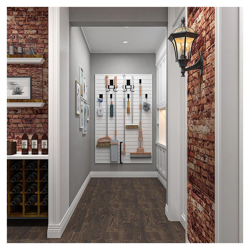 OEM Garage Tool Home Storage Slatwall Panels Custom Design Wpc Fluted Wallboard Custom Wpc Slatwall Panels