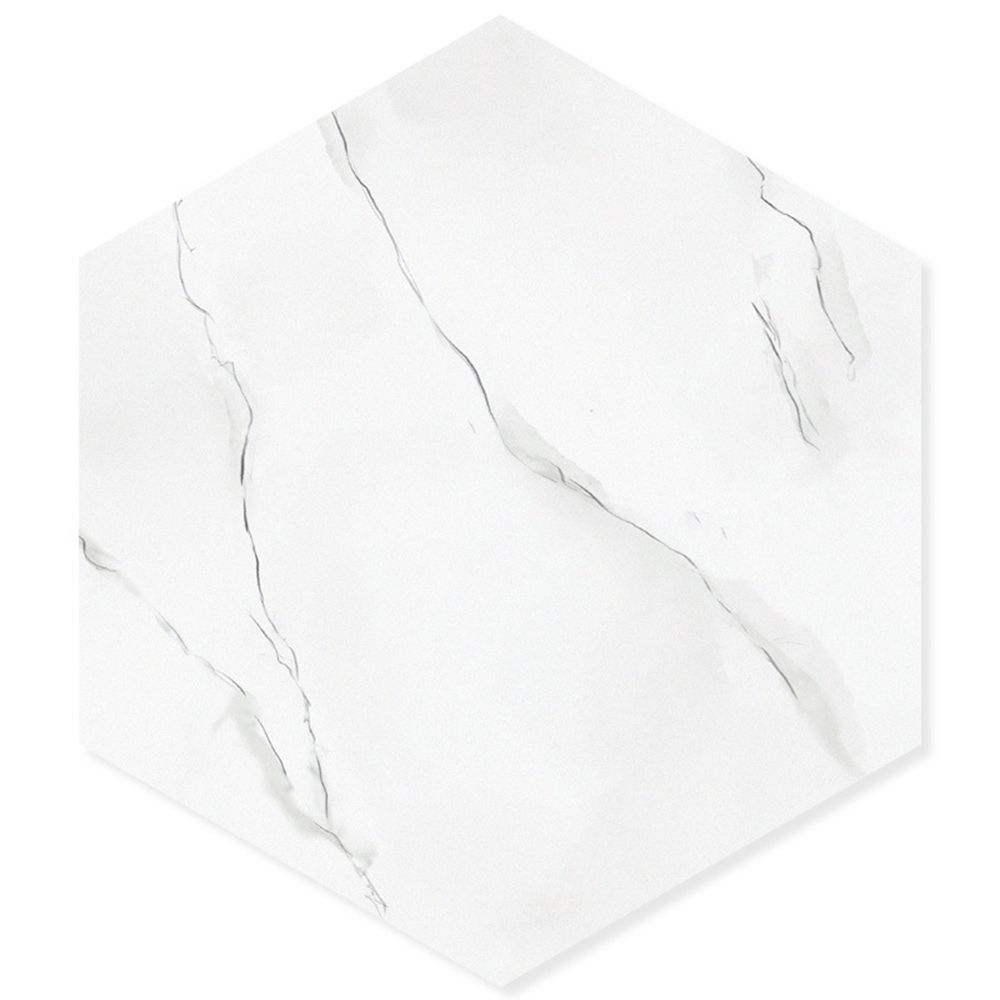 Easy DIY Hexagon Sticker Floor Tile 11.8" X 10.2" Inch Peel and Stick for RV-海智集-