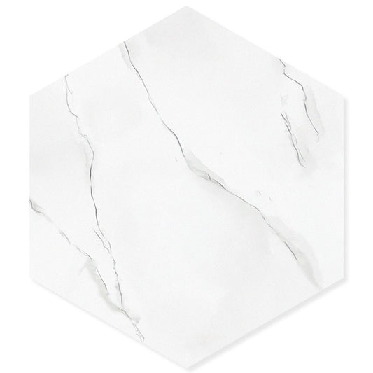 Easy DIY Hexagon Sticker Floor Tile 11.8" X 10.2" Inch Peel and Stick for RV-海智集-