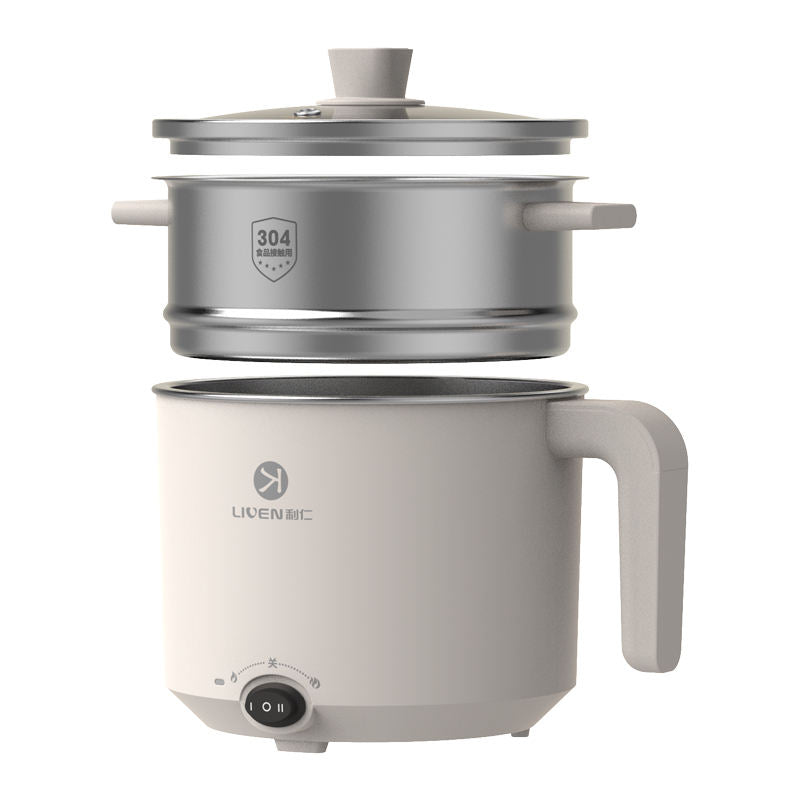 Wholesale 2023 Hot Sale White Smart Cooker Hot Pot Electric Cooking Pot with Steamer Rack-海智集-