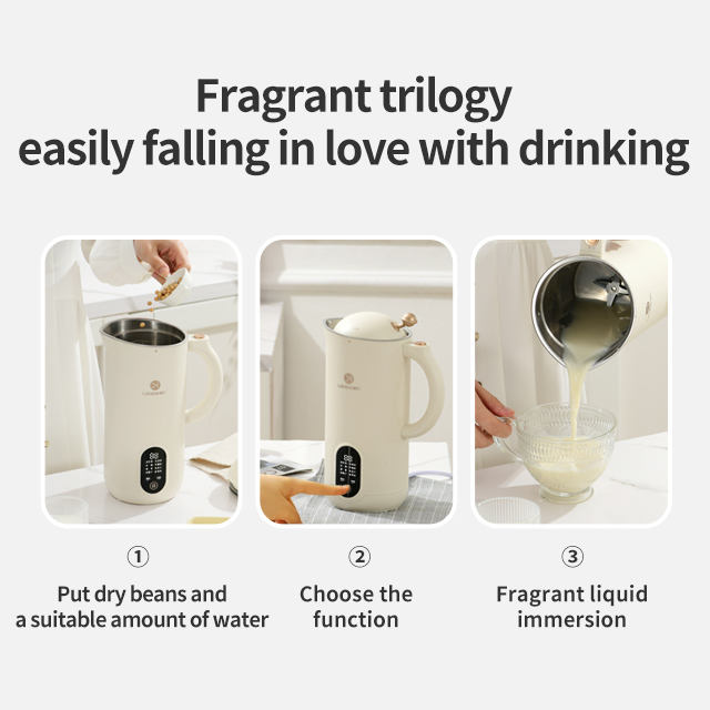 automatic portable blender juicer personal bean grinding machine 7 in 1 set home multi-functional soy milk maker-海智集-