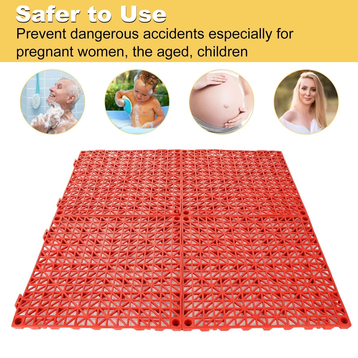 Recyclable Plastic Flooring Environmentally Friendly Sturdy for School Courtyard Playground-海智集-