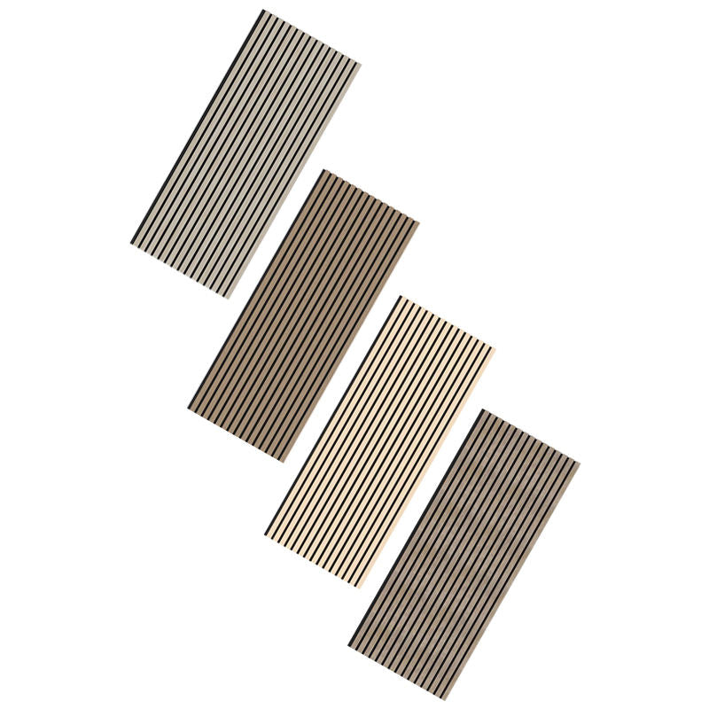High Quality Modern Interior Acoustic Wall Panel Decoration MDF Acoustic Slat Wall Panel Custom Acoustic Wood Wall Panels-海智集-
