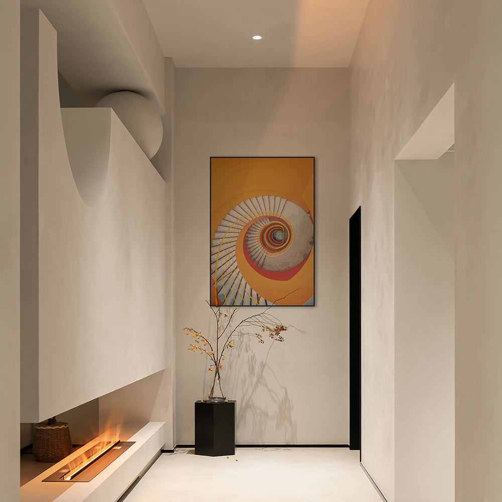 High Quality Embroidery Craft Abstract Style Living Room Wall Paintings Custom Home Wall Hanging Art Painting-海智集-