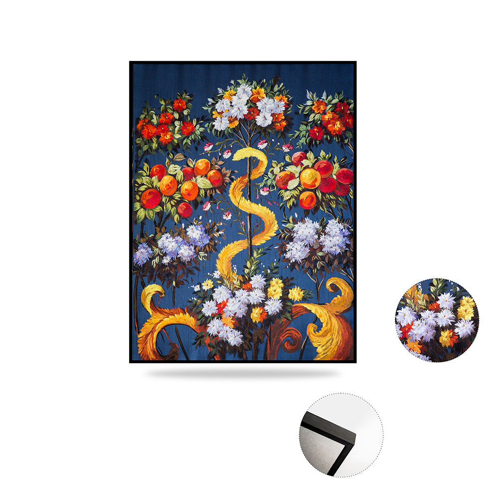 High Quality Embroidery Fruits of Victory Pattern Living Room Hotel Decoration Wall Paintings Custom Decorative Wall Murals-海智集-