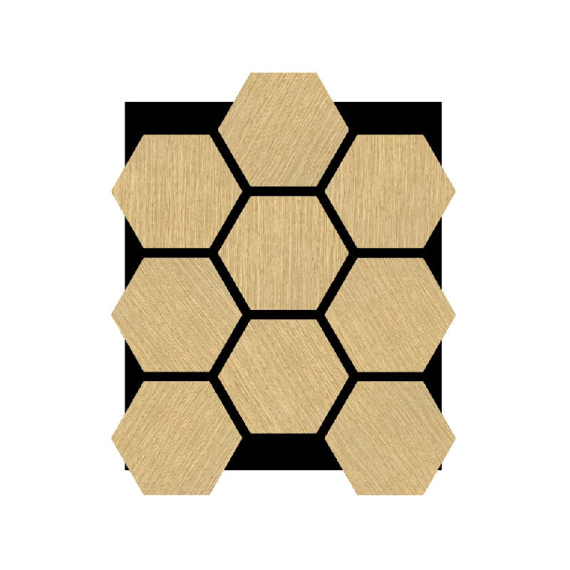 Customizable Hexagonal Soundproof Wall Panels MDF Wood Acoustic Decor for Living Room Wooden Soundproof Panels-海智集-