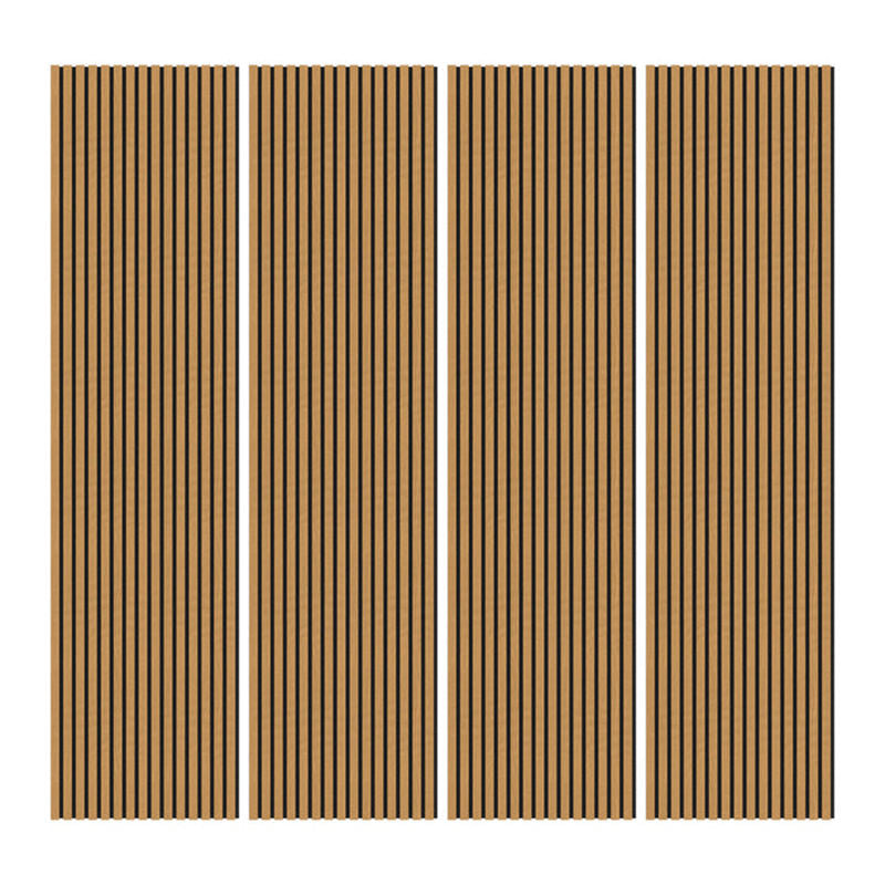 High Quality Modern Interior Acoustic Slat Wall Panel Decoration MDF Sound Proof Wall Panels Custom Wood Acoustic Panel-海智集-
