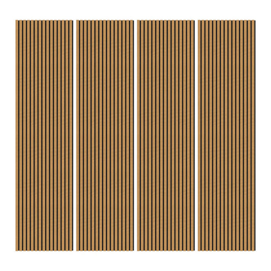 High Quality Modern Interior Acoustic Slat Wall Panel Decoration MDF Sound Proof Wall Panels Custom Wood Acoustic Panel-海智集-