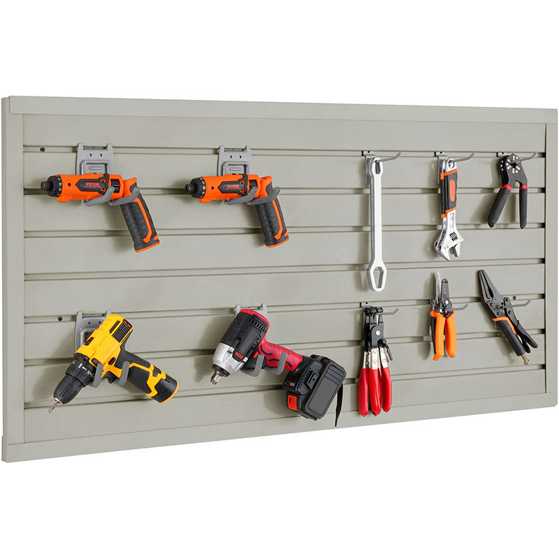 High Quality Garage Tool Home Storage Wpc Wall Board Custom Wpc Decorative Slatwall Panels Custom Wpc Slat Wall Panels