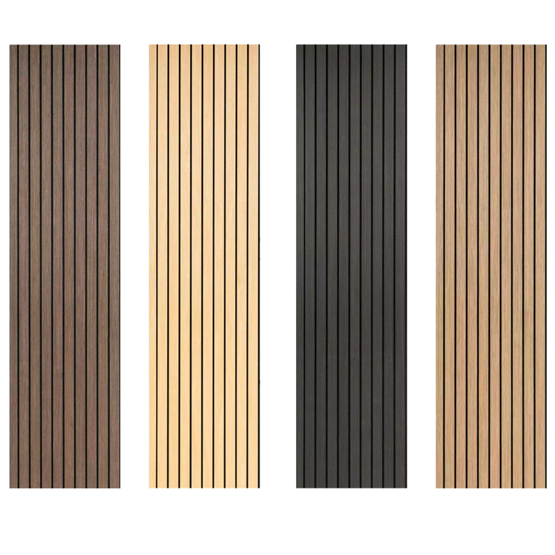 Decoracion De Alta Calidad MDF Paneles De Pared Insonorizados Chapa De Madera Personalizada Paneles De Pared Acusticos-海智集-