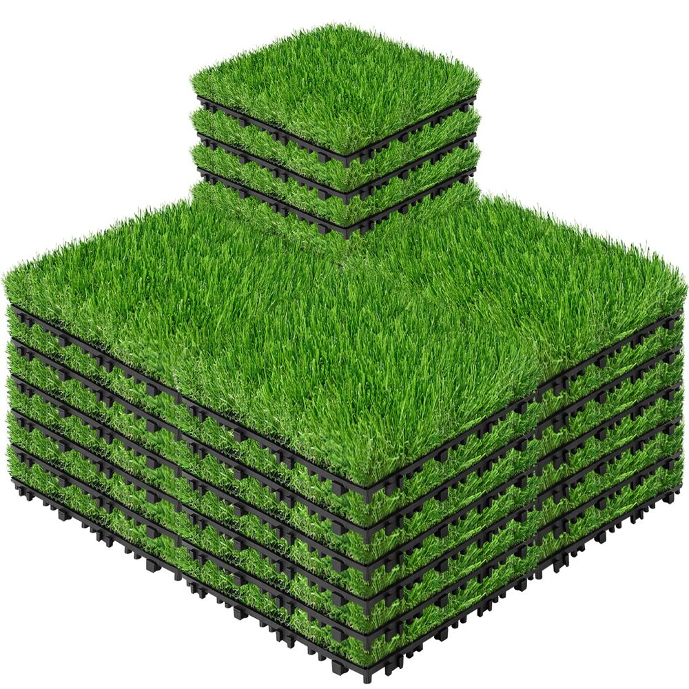 Pet Friendly Non Toxic Artificial Grass Tiles for Backyard Playground Dog Area-海智集-
