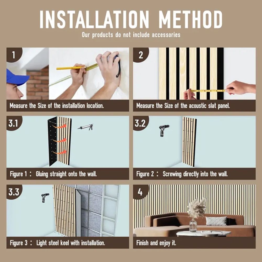 Home decoration wooden soundproof wall panels, ceiling grooves, sound-absorbing wood panels, sound-absorbing boards-海智集-