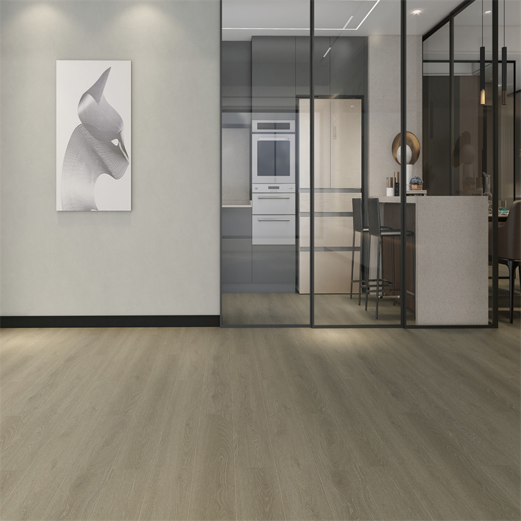 Fireproof Pvc Spc Vinyl Tiles Plank Hybrid Floor Waterproofing Spc Wood Flooring for Apartment-海智集-