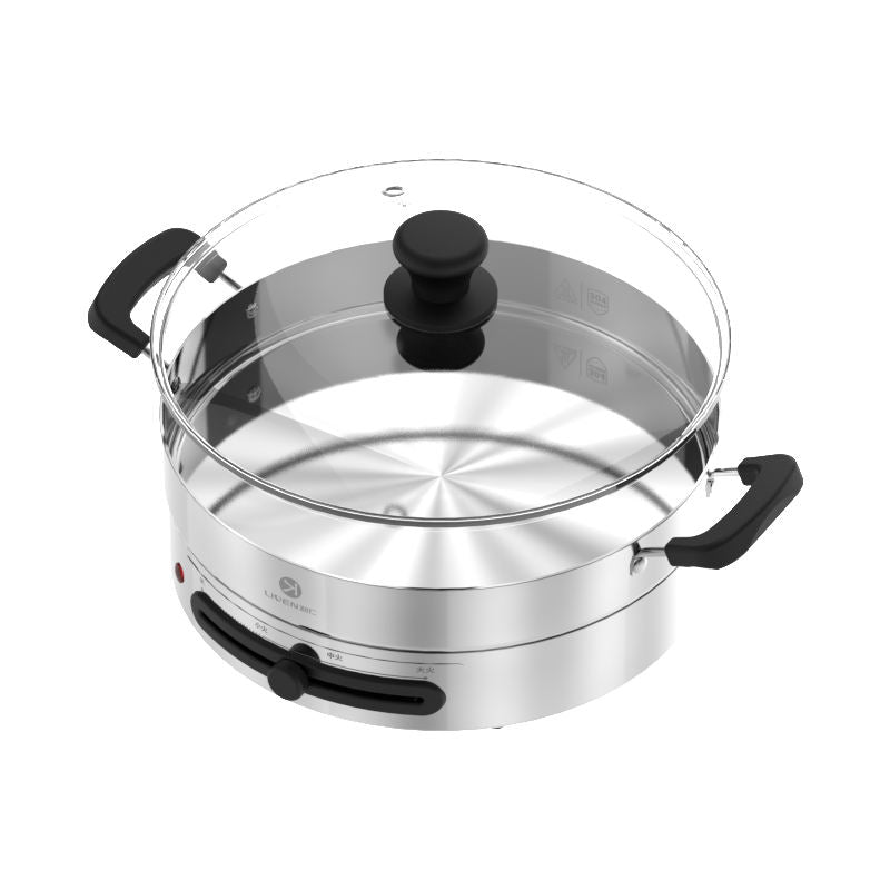 3.3L capacity household electric hot pot electric boiling pot barbecue multi-functional integrated Hot pot-海智集-