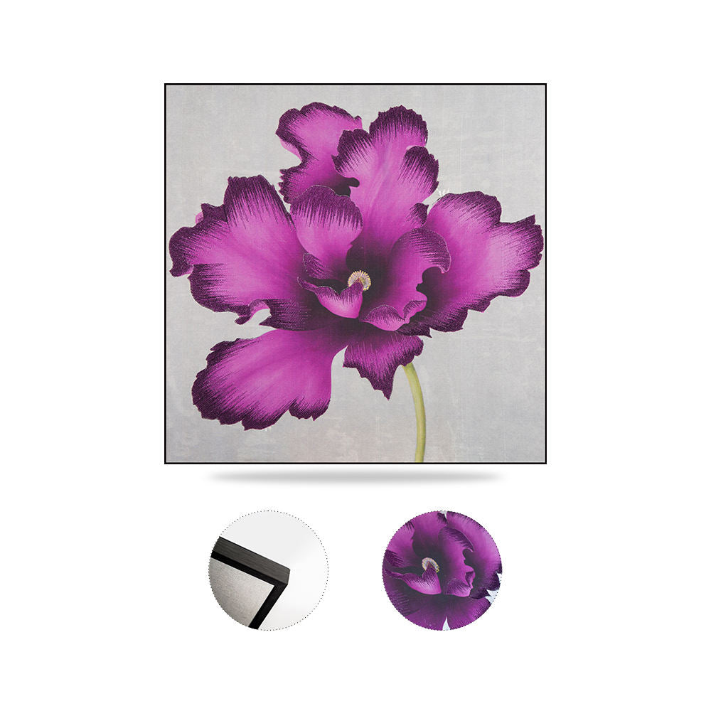 High Quality Embroidery Craft Flower Pattern Living Room Decor Wall Hanging Paintings Custom Modern Wall Home Decor Paintings-海智集-