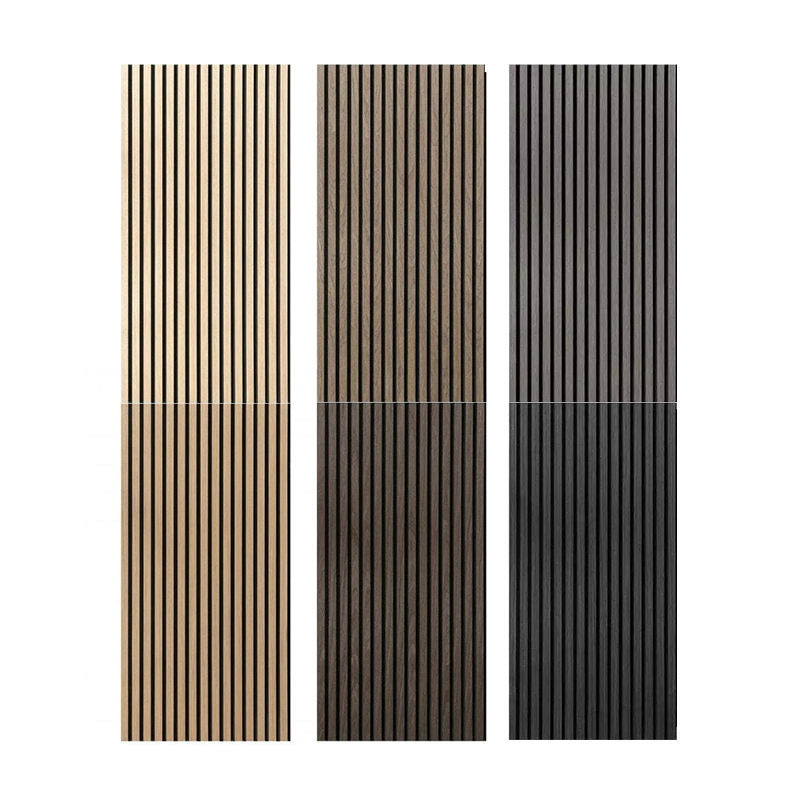 1200mmx600mm Interior Wood Veneer Slat Acoustic Wall Panels Custom Modern Acoustic Wall Paneling-海智集-