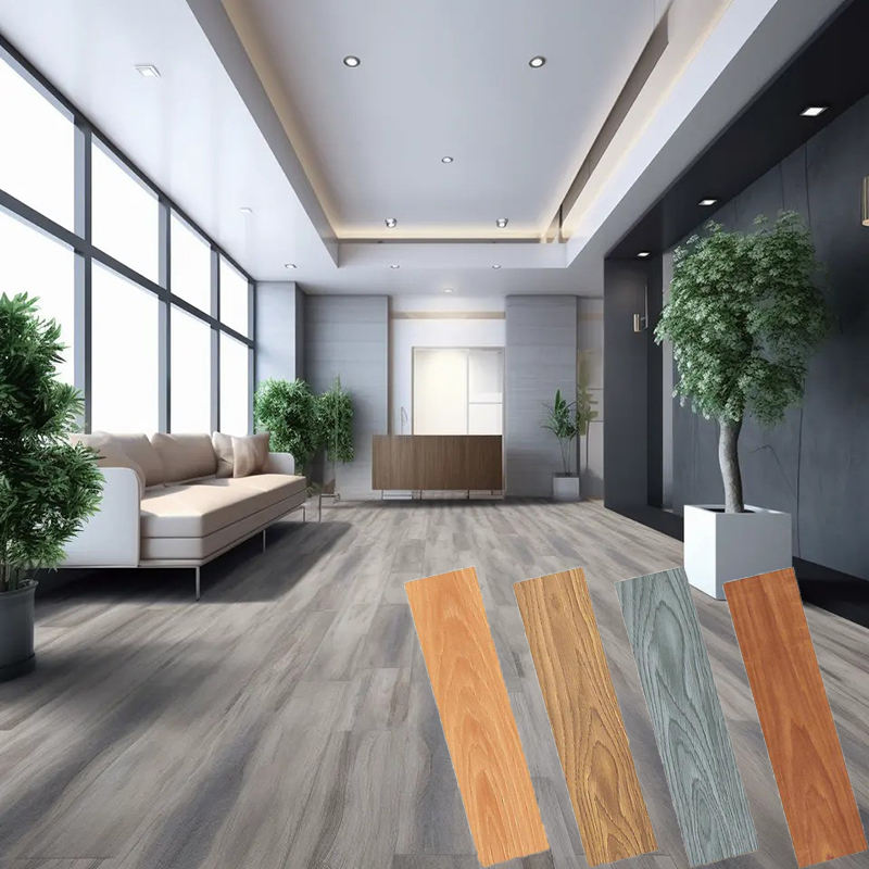High Quality Modern Waterproof 4mm 5mm 6mm Thickness SPC Click Lock Flooring Custom Size Easy Install SPC Flooring-海智集-