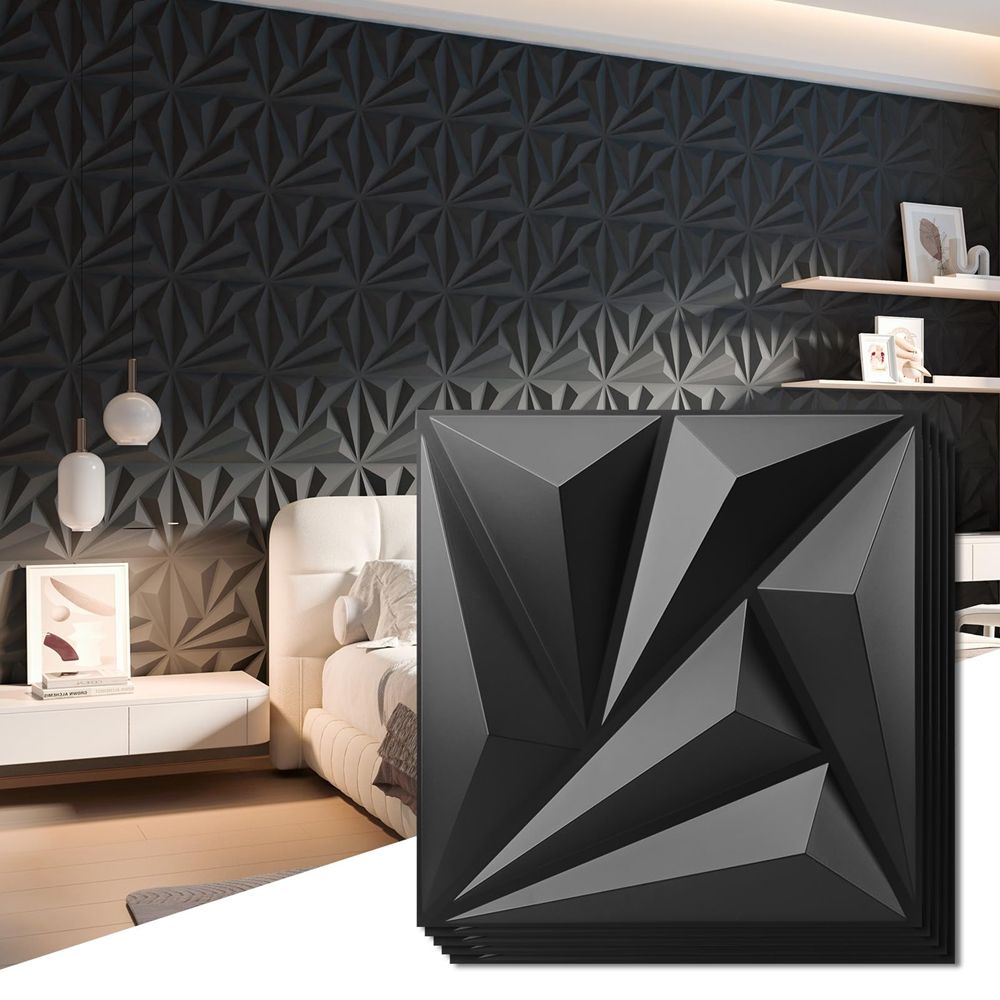 Durable Easy Install 3D PVC Wall Panel Water Resistant for Hotel Wall Covering-海智集-