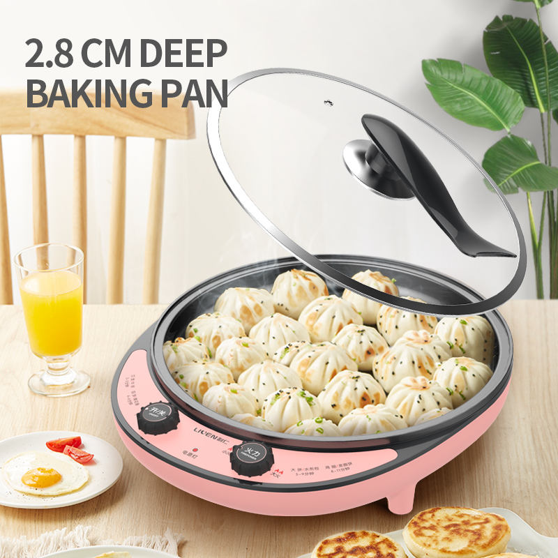 Multi Function electric frying pan with Non-stick Pan Coating hot pot function-海智集-