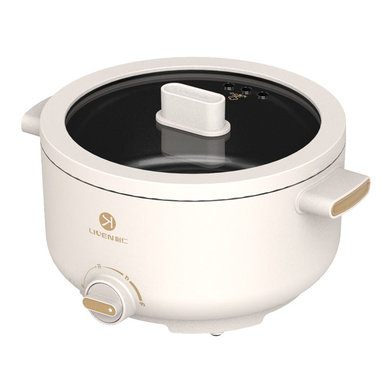 Multifunctional cooking pot for steaming and boiling covering various cooking methods like hot pot cooking braising frying-海智集-