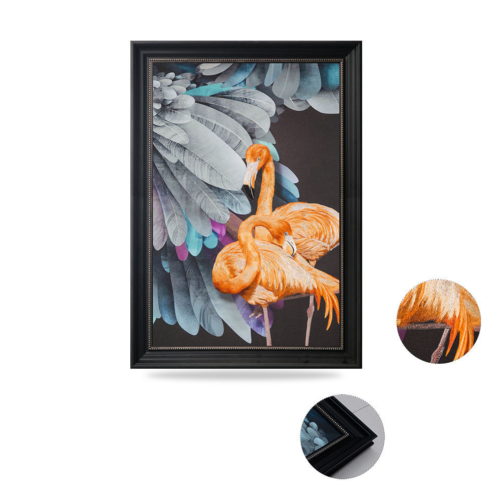 High Quality Embroidery Craft Living Room Decor Wall Paintings Custom Modern Wall Art Home Decor Paintings-海智集-
