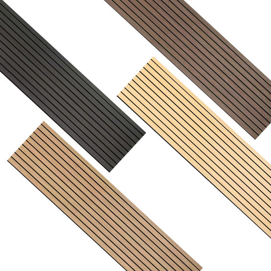 High Quality Modern Wood Veneer Wall Panels Decoration MDF Soundproof Wall Panels Custom Wood Veneer Acoustic Wall Paneling-海智集-