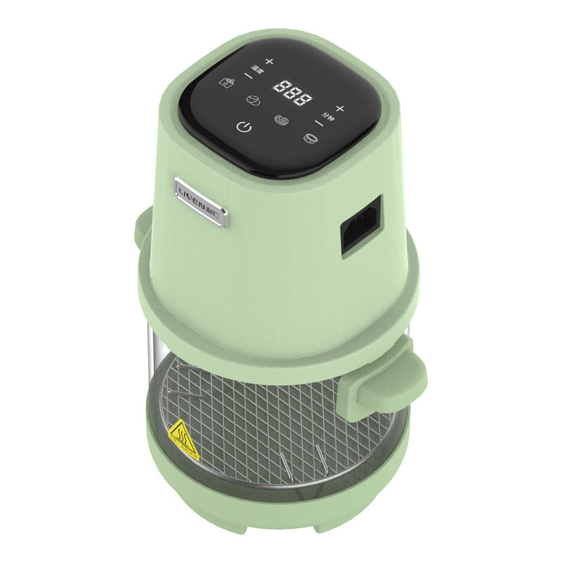 Home Appliances Oil-free Smart Touch Screen Toaster 550W 1.8L Glass Air Fryer Cup with Visualization-海智集-