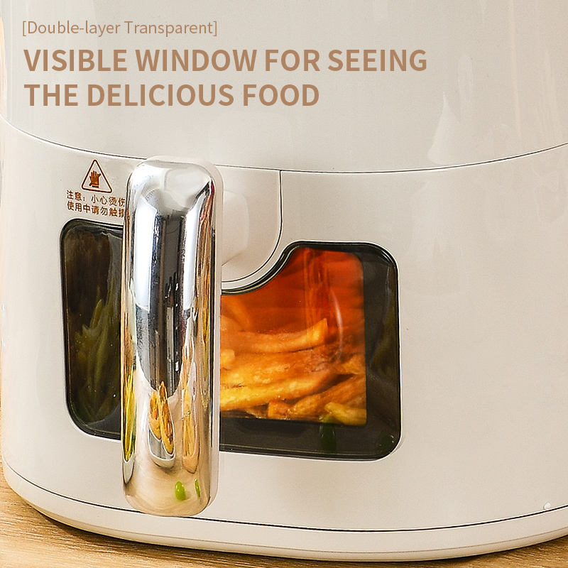 Multi function home and restaurant compact touch screen display air fryers oil-free light eating electric air fryer-海智集-