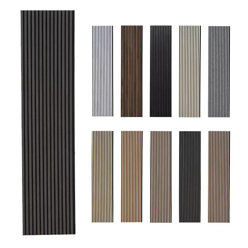 Decoracion De Alta Calidad Paneles De Pared De Listones De Madera MDF Panel De Pared De Madera Acstica Personalizado-海智集-