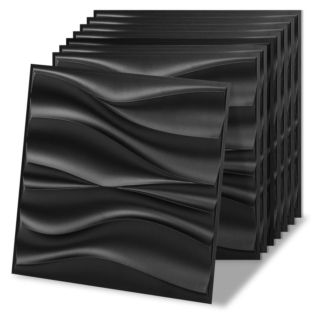 Durable Easy Install 3D PVC Wall Panel Water Resistant for Hotel Wall Covering-海智集-