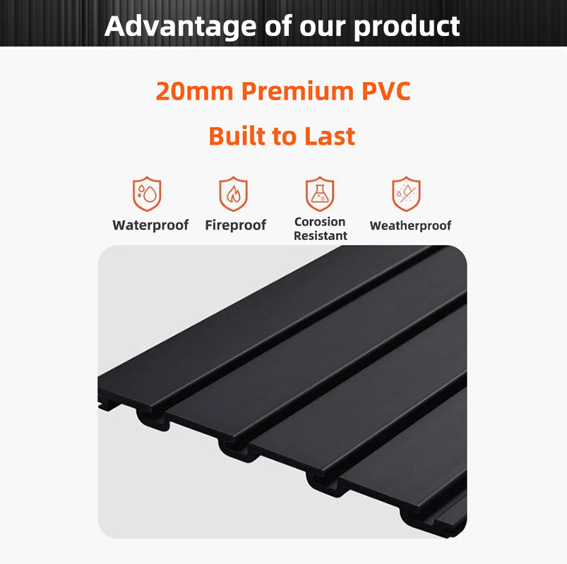 Wholesale PVC Slat Panel for Retail Display Durable Slatwall Storage Solution for Shop and Supermarket Supplies