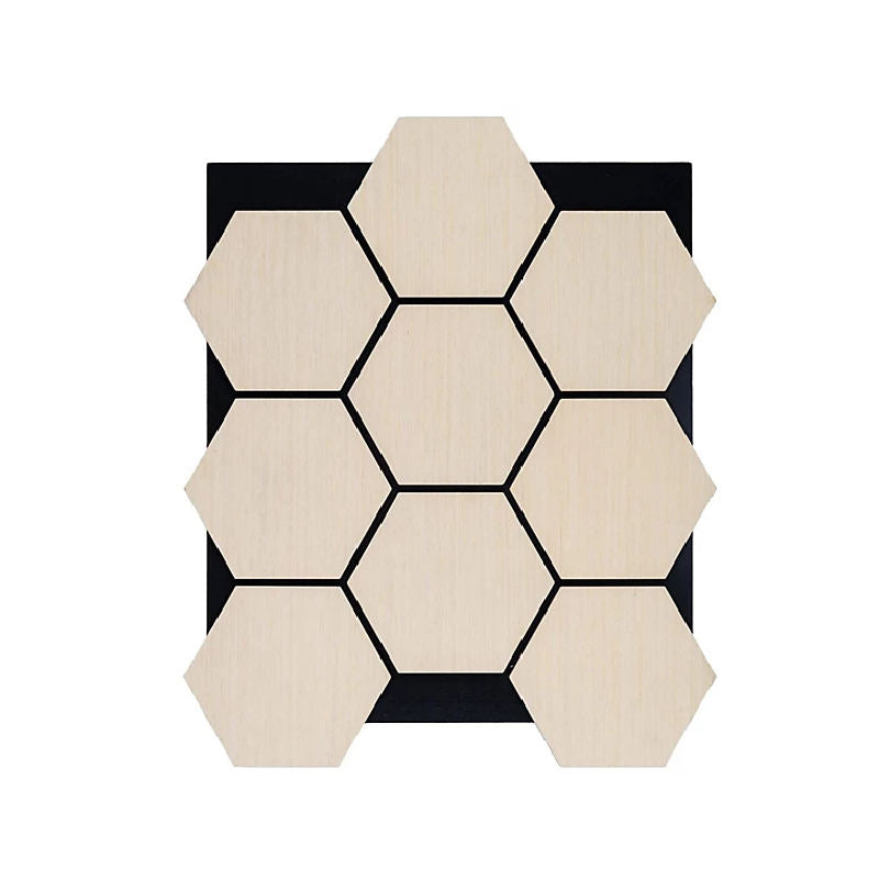 Hexagon Acoustic Wall Panels Premium Sound Absorbing MDF Wooden Tiles Modern 3D Wall Decor for Home and Office-海智集-