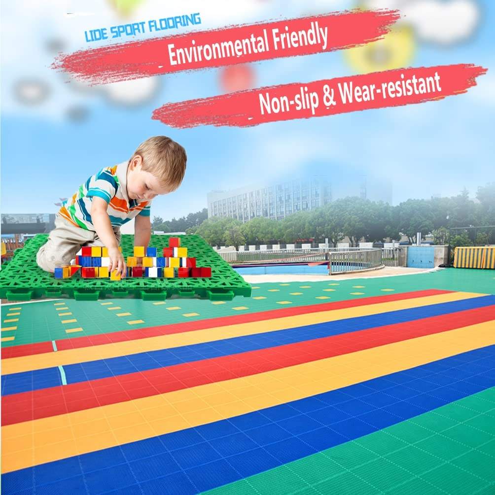Heavy Duty Plastic Flooring Wear Resistant Long Lasting for Public Playground-海智集-
