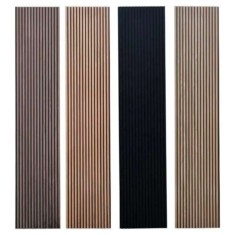 High Quality Modern Wood Acoustic Panel Decoration MDF Acoustic Ceiling Panels Custom Wood Veneer Acoustic Wall Paneling-海智集-