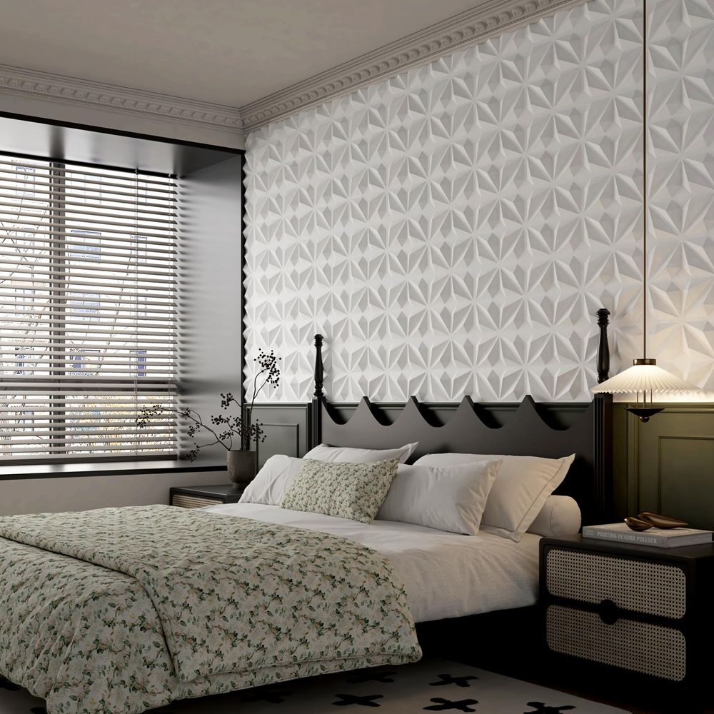 Decorative Non Toxic 3D PVC Wall Panel Textured Surface for Apartment Renovation-海智集-