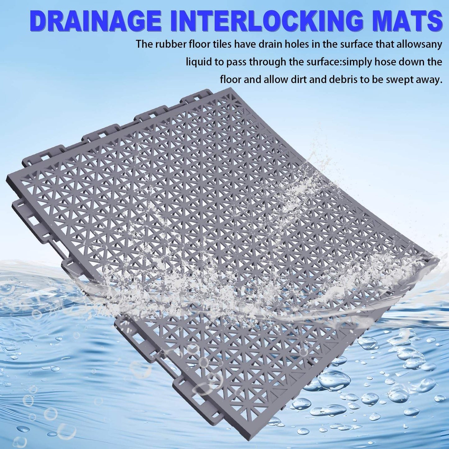 High Density DIY PP Suspended Floor UV Resistant Plastic Flooring for Playground-海智集-